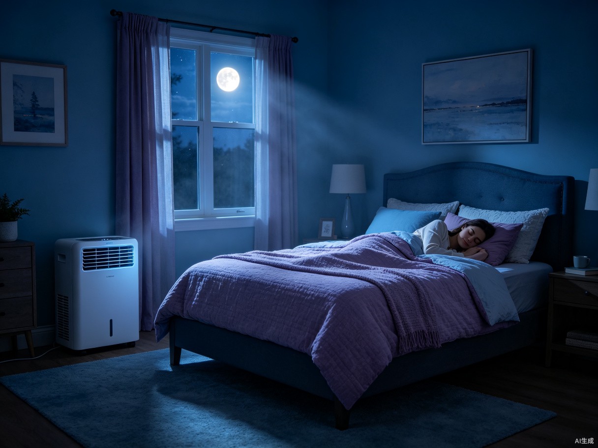 Whisper-quiet night mode in bedroom